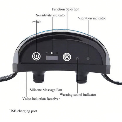 Intelligent Electric Ultrasonic Stop Barking Vibration Anti Bark Collar Stop Bark Training Collar for Dogs Stopper USB Charging