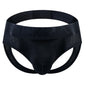 Sexy Men Thong Underwear Jockstraps Crotchless Underpants Low Waist Bikini Panties Mesh Elastic Thread Skin Friendly Lingerie