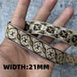 5 Yards 1~3CM Geometric Flower Designs Are Selling Well Embroidered Jacquard Ribbon Decorative Clothing Dog Chain Curtains