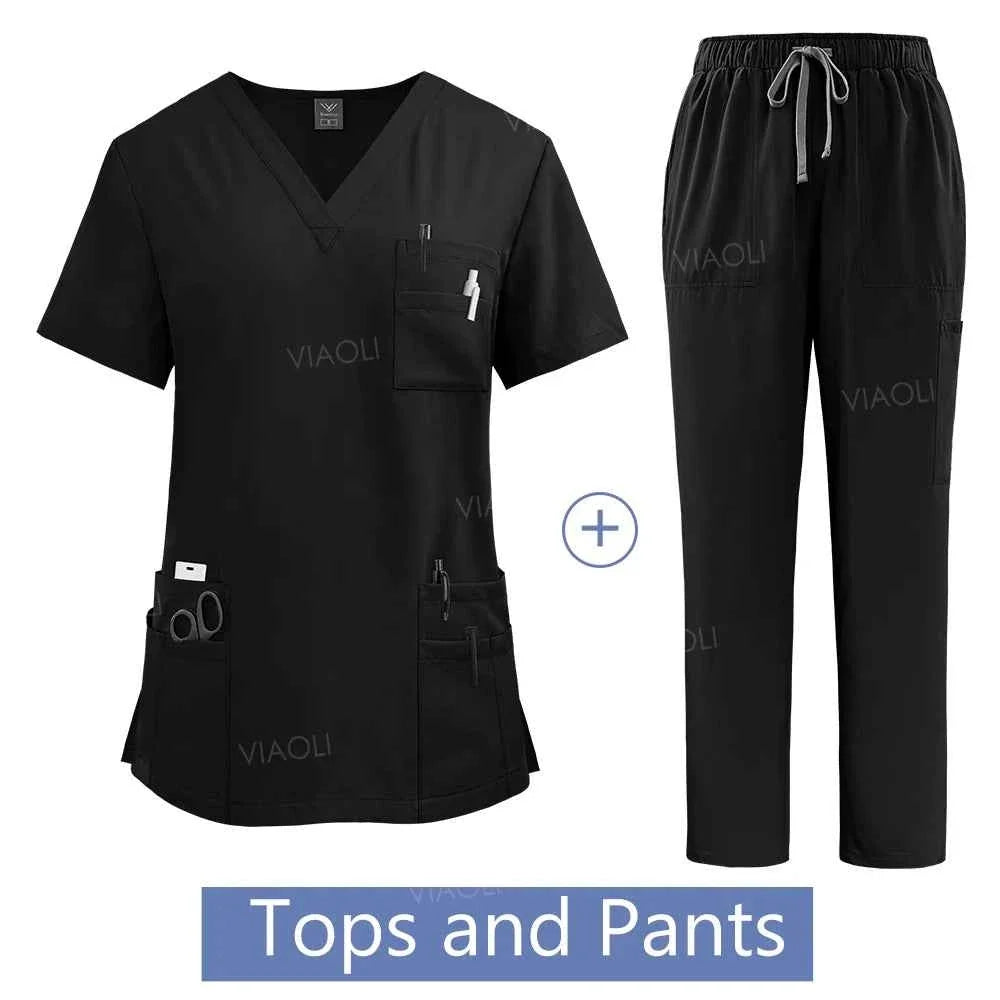 Women's Medical Scrub Uniform Set