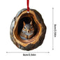 2024 Animal Christmas Ornaments 2D Cute Acrylic Raccoon Cat Owl Squirrel Animal Pendant for Christmas Tree Decoration