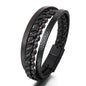 Trendy  Leather Bracelets Men Stainless Steel Multilayer Braided Rope Bracelets For Male Bracelets Jewelry Pulsera Hombre