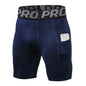 Compression Shorts Men with Pocket, Spandex Running Shorts Sport Athletic Workout Performance Underwear