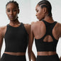 Women’s High Neck Racerback Yoga Tank Top Bra