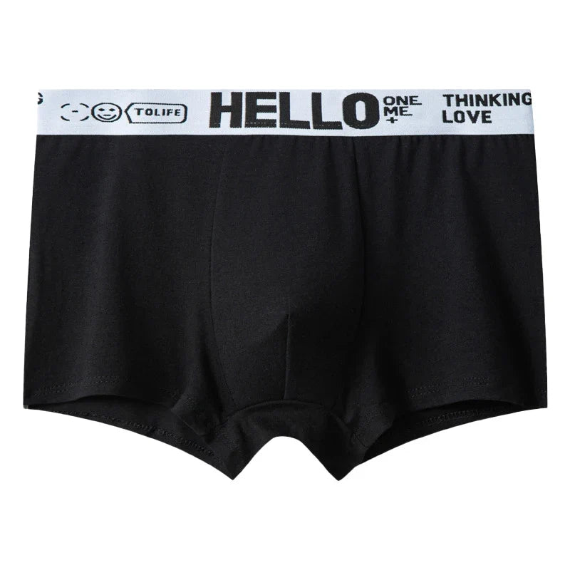 Hello Men's Breathable Antibacterial Boxer Shorts
