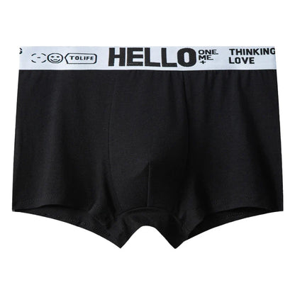 Hello Men's Breathable Antibacterial Boxer Shorts