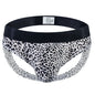 Leopard Print Jockstrap Sexy Briefs Men Bikini Underwear Slip Hombre Calzoncillos Hombre Kinckers Men Briefs Cuecas Gay