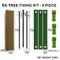 1SET Tree Stake Kits, Tree Stakes and Supports Kits for Young Trees Against Bad Weafor Newly Planted Tree Strap Garden Accessori