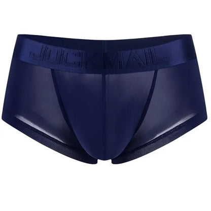 Sexy Underwear Men Boxer Panty Shorts Ice Silk Original  Panties Breather Boxer Briefs Ultra-thin Transparent Fun Gay Underwear