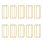 10pcs Wedding Flower Stand Set 23.62"h Gold Metal Column Rack Wedding