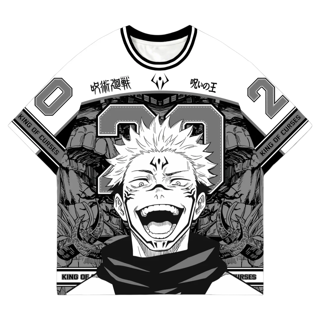 Bandai Sukuna Jujutsu Kaisen Monochrome Manga Panel Jersey Cursed King