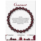 Healing Crystal Stone Bracelets With Card Natural Amethysts Lapis Lazuli Rose Quartzs 8mm Beads Bracelets For Women Men Jewelry