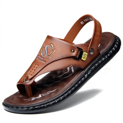 Brand Men's Sandals Summer Soft Soled Anti Slip Beach Shoes Male