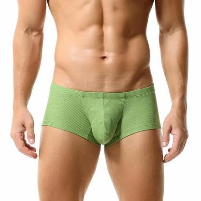 TAUWELL New Men's Boxers Mesh Breathable Sexy Underwear Boxershorts Low Waist Underpants Male Panties Boxer