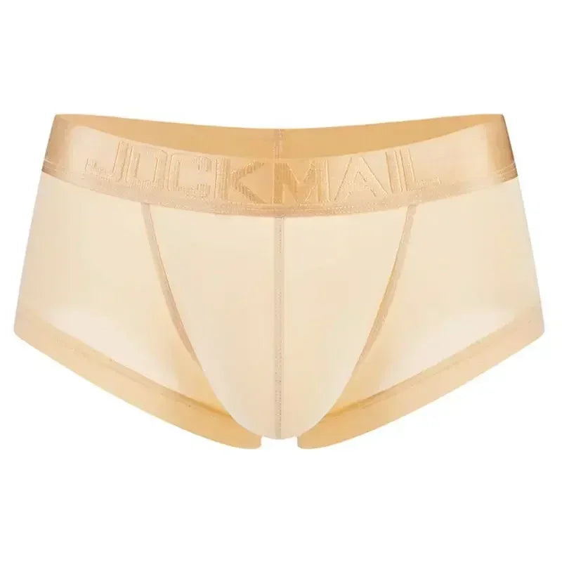 Sexy Underwear Men Boxer Panty Shorts Ice Silk Original  Panties Breather Boxer Briefs Ultra-thin Transparent Fun Gay Underwear