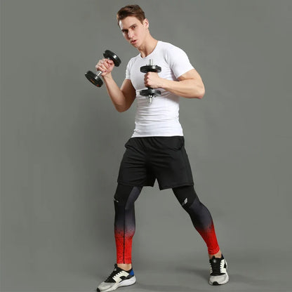 Men’s Compression Pants – Quick-Dry Athletic Running Tights | Breathable Gym Leggings for Training, Jogging & Fitness