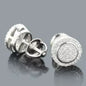 Delicate stud earrings for men and women Square accessories suitable for wedding parties go with everything