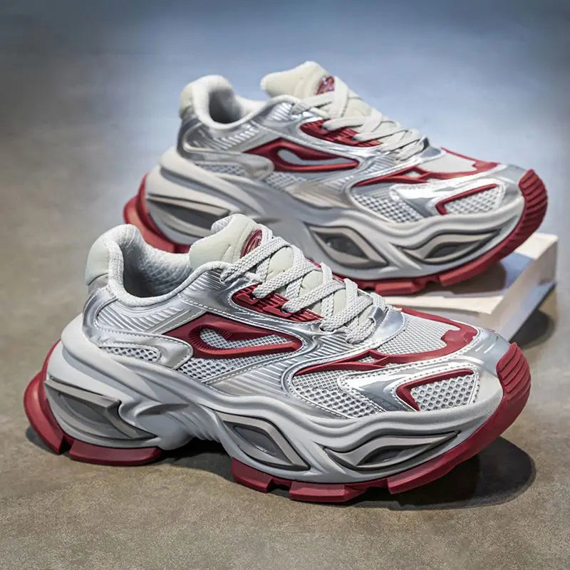 Low-Top Thick Platform Man Casual Sneaker Spring and Autumn Designer Trend 2025 Comfortable High Quality Sports Shoes for Men