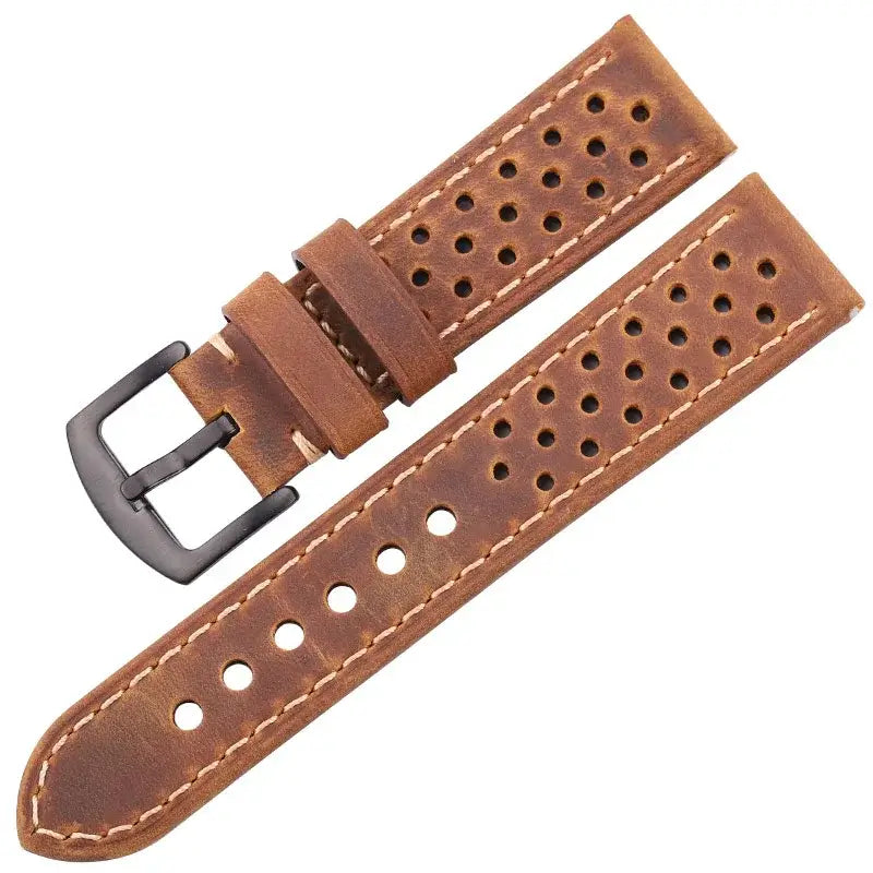 Suunto Race, Vertical & 9 Peak Perforated Leather Rally Band