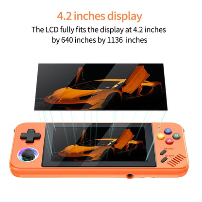 M41P LINUX Emelec 4.3Open Source Game Player N909 Dual Core1.8GHz1136*640HD Pocket Gaming Console Support128GB TF Card Expansion