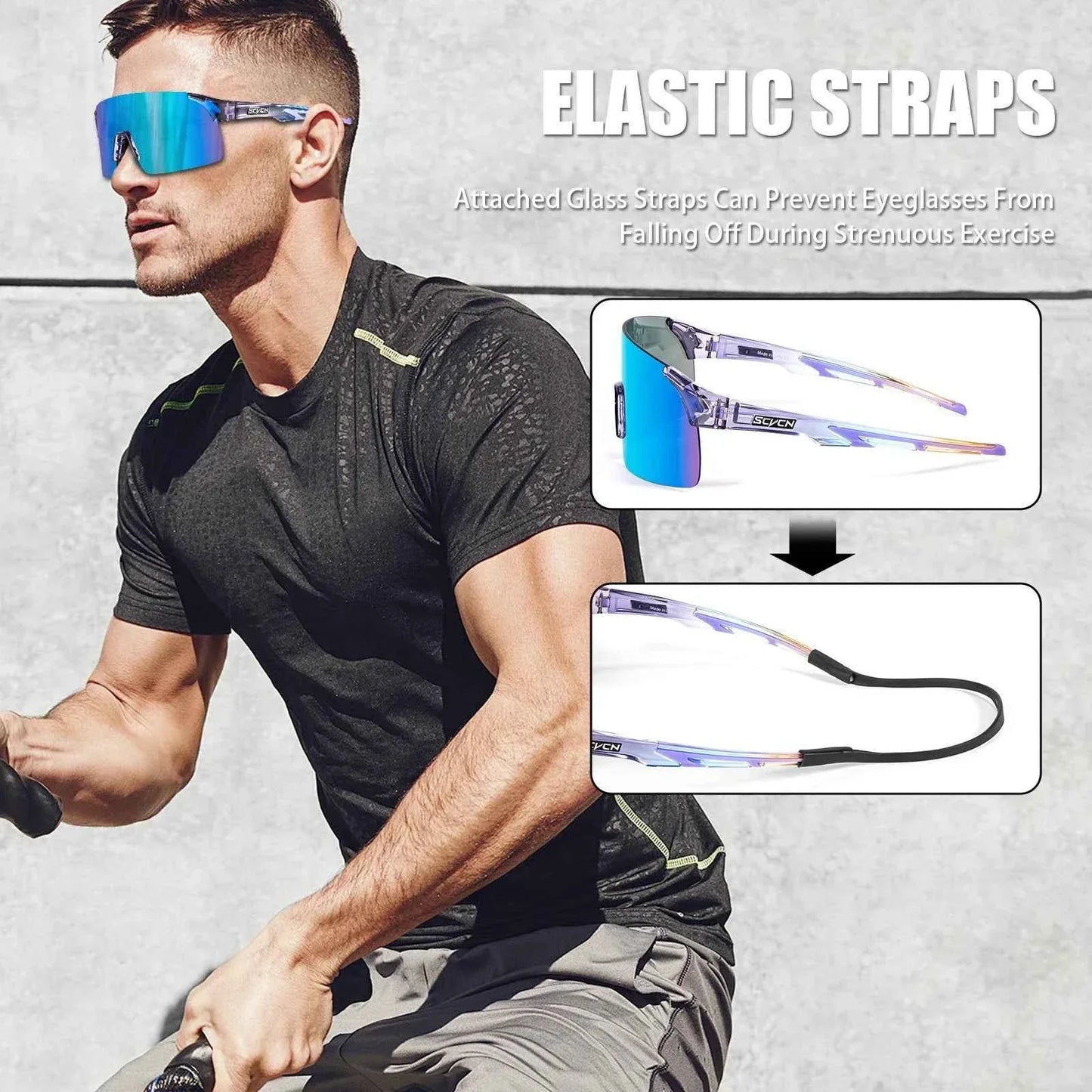 Photochromic UV400 Cycling Sunglasses for Sports