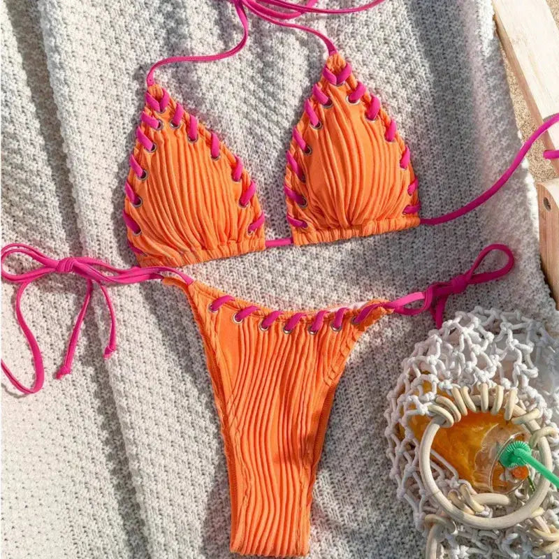 Two-Piece Swimsuit Women's Beachwear Set + Stylish & Premium