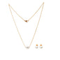 316L Stainless Steel FashionElegant One Pearl Necklace Charms Chain Choker Necklaces & Pendant For Women Jewelry gift