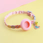 For Airtag Cat Collar with Heart Pendant Girl Cat Cute Flower Positioning Cover Cat Collar Kitten Puppy Rabbit Without Airtag