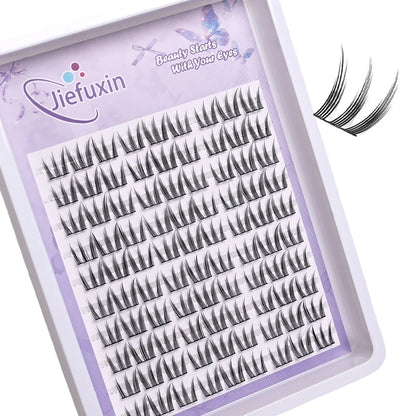 Natural Look DIY Lashes Extension Kit Cute Cat Paw False Eyelashes for Enlarged Eyes Make Up Eyelash Extension