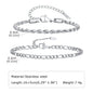 1/2/3pcs Chain Bracelet for, Stainless Steel Twisted Rope Cuban Chain