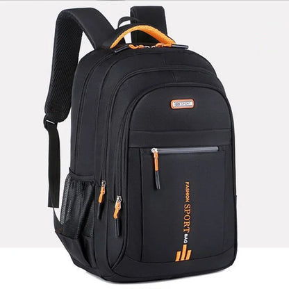 Unisex Large Capacity Backpack, Business Travel Laptop Bag, Multi-Compartment Design, Adjustable Straps, Ideal for Work Leisure
