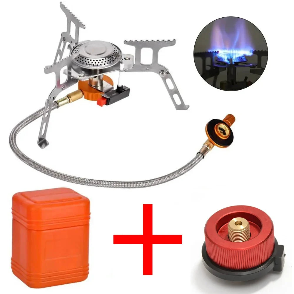 Camping Gas Stove Outdoor Tourist Burner Big Power Heater Tourism