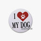32/44/58mm Creative Round Animal Letter Pins Cartoon Character Funny