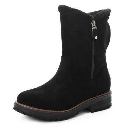 Women's Winter Fur-Lined Mid Calf Boots