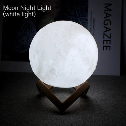 Book Light LED Moon Light Galaxy Light, Moon Night Light, Girl, Boy