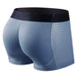 Mesh Breathable Men's Underwear, Comfy Stretchy Butt Shaping Boxer Briefs Shorts, Gym Athletic Hip Lifting Trunks