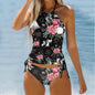 Women’s Floral Tankini Set with Boyshorts