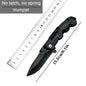 This multi-functional all-in-one folding knife is a portable tool for outdoor camping, hiking, survival, and household peeling