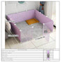 Dog Pet Fence Indoor Isolation Gate Dog Cage Small Dog Iron Guardrail Freely Combinable Cat and Dog Pet Fence