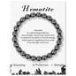 Healing Crystal Stone Bracelets With Card Natural Amethysts Lapis Lazuli Rose Quartzs 8mm Beads Bracelets For Women Men Jewelry