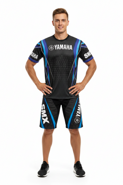 YAMAHA Summer Performance Motorcycle Riding T-Shirt Set