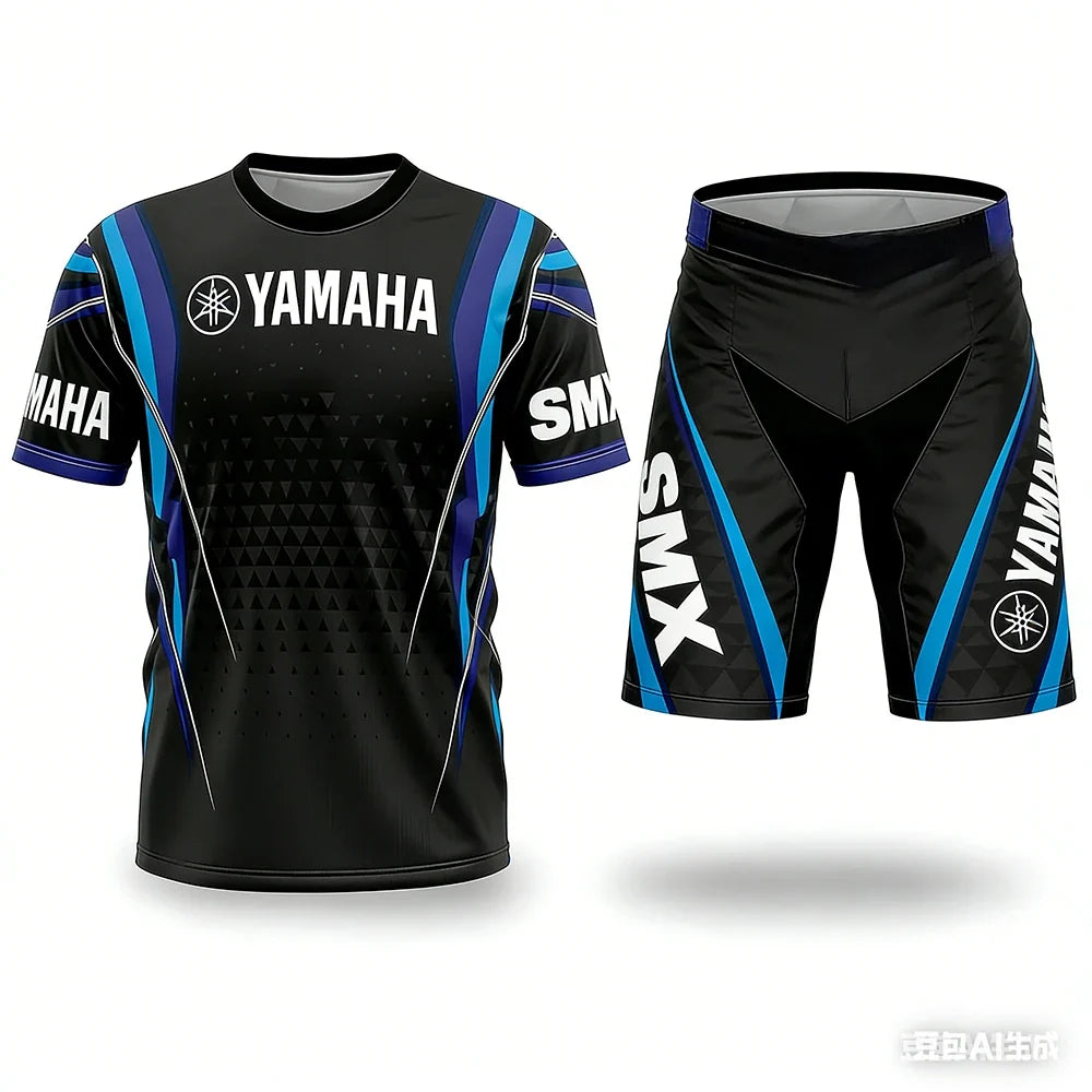 YAMAHA Summer Performance Motorcycle Riding T-Shirt Set