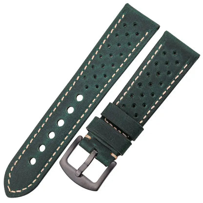 Suunto Race, Vertical & 9 Peak Perforated Leather Rally Band
