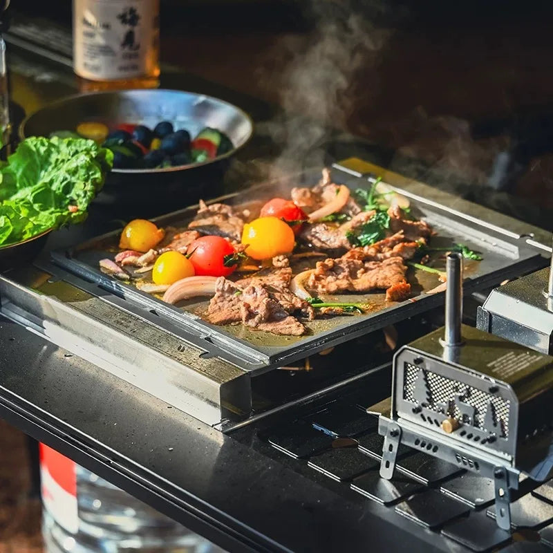 Outdoor Camping Baking Tray Barbecue Grill Tray GS450 Stove Accessories IGT Table Accessories Outdoor Camping Gear
