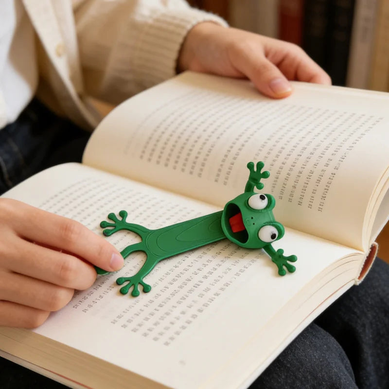 3D Printed 3D Flattened Frog Bookmarks, Office Supplies, Book Accessories,Stationery Bookmarks,Essential for Reading Enthusiasts