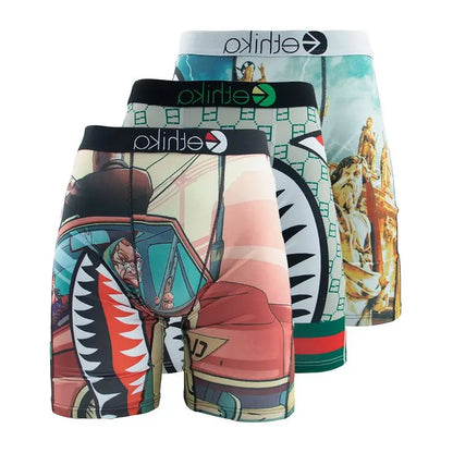 3Pcs Men Underwear Boxer Shorts
