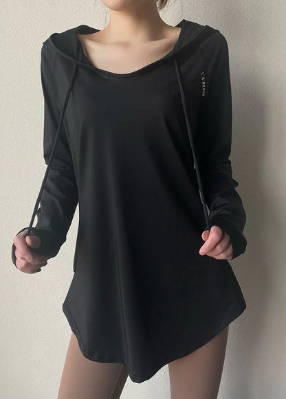 AirFlow Women's Hooded Yoga & Running Tee
