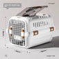Mobile Pet Carrier Plastic Wire Door Top or Front Loading Pets Up To 20LBS Fully Breathable Perfect for Traveling/Hiking/Camping