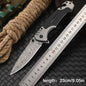 This multi-functional folding knife is a sharp survival knife, suitable for outdoor camping, wilderness survival and fishing