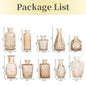 10/20pcs Mini Glass Vase Modern Clear Hydroponic Flower Vase Retro